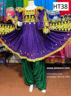 Afghan Bridal Dress with Coins
