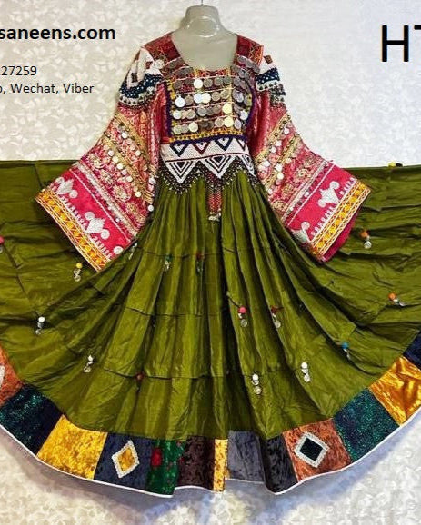 Afghan Embroidered Gown Frock