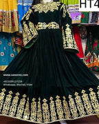 Royal Black Velvet, Kabul Queen, Afghanistan ROYAL FAMILY, CHURMA DOZI 