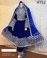Afghan Bridal Velvet Fabric Dress