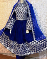 Afghan Bridal Velvet Fabric Dress