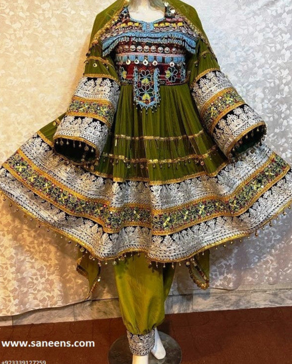Hand Embroidery Work Bridal Dress