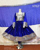 Afghan Chiffon Embroidered Dress