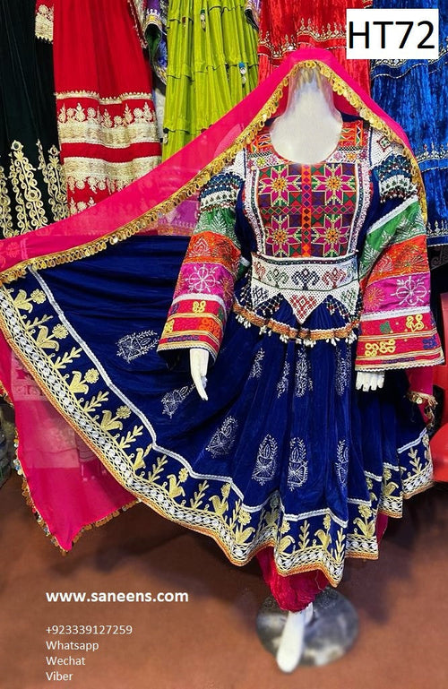 traditional pashtun bridal frock online