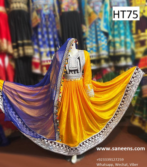 Afghan Kuchi Hand Embroidered Frock