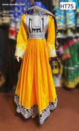 Afghan Kuchi Hand Embroidered Frock