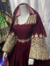 bridal fashion, Afghan cultural attire, high-low bridal frock, 