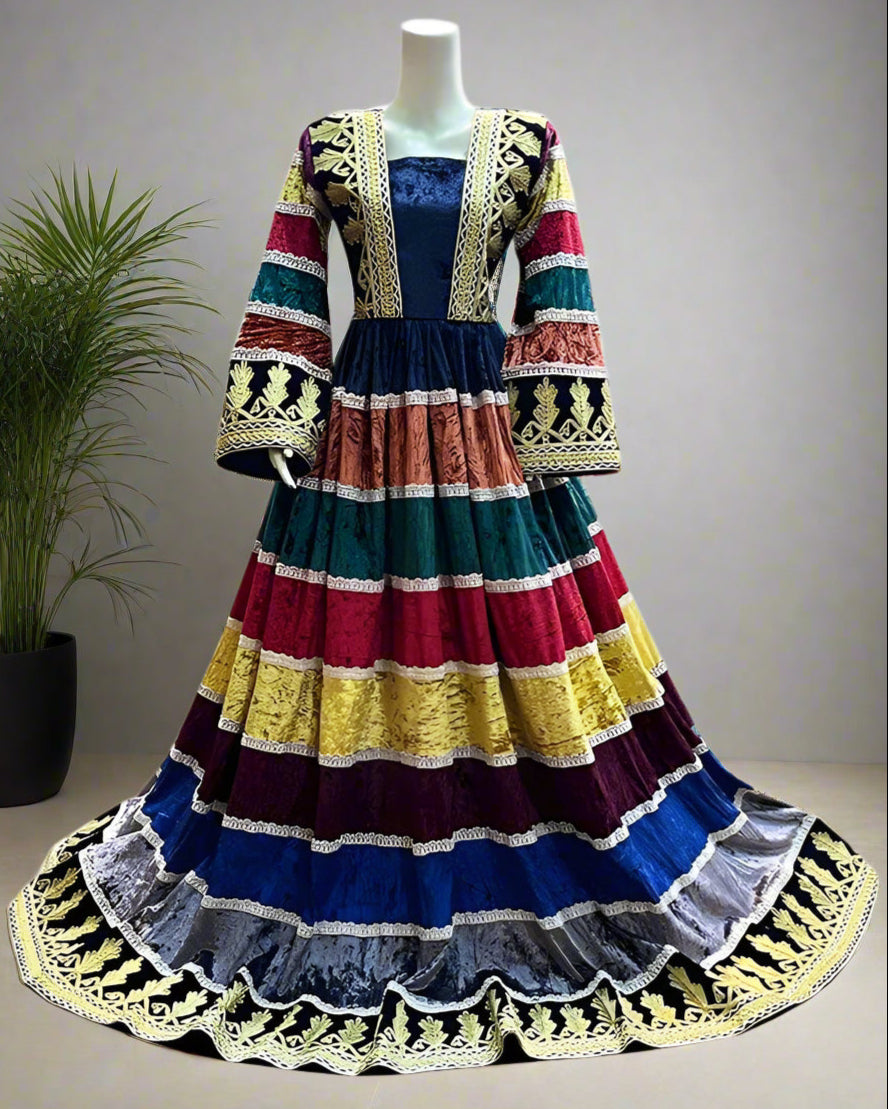 afghan muslim wedding frock