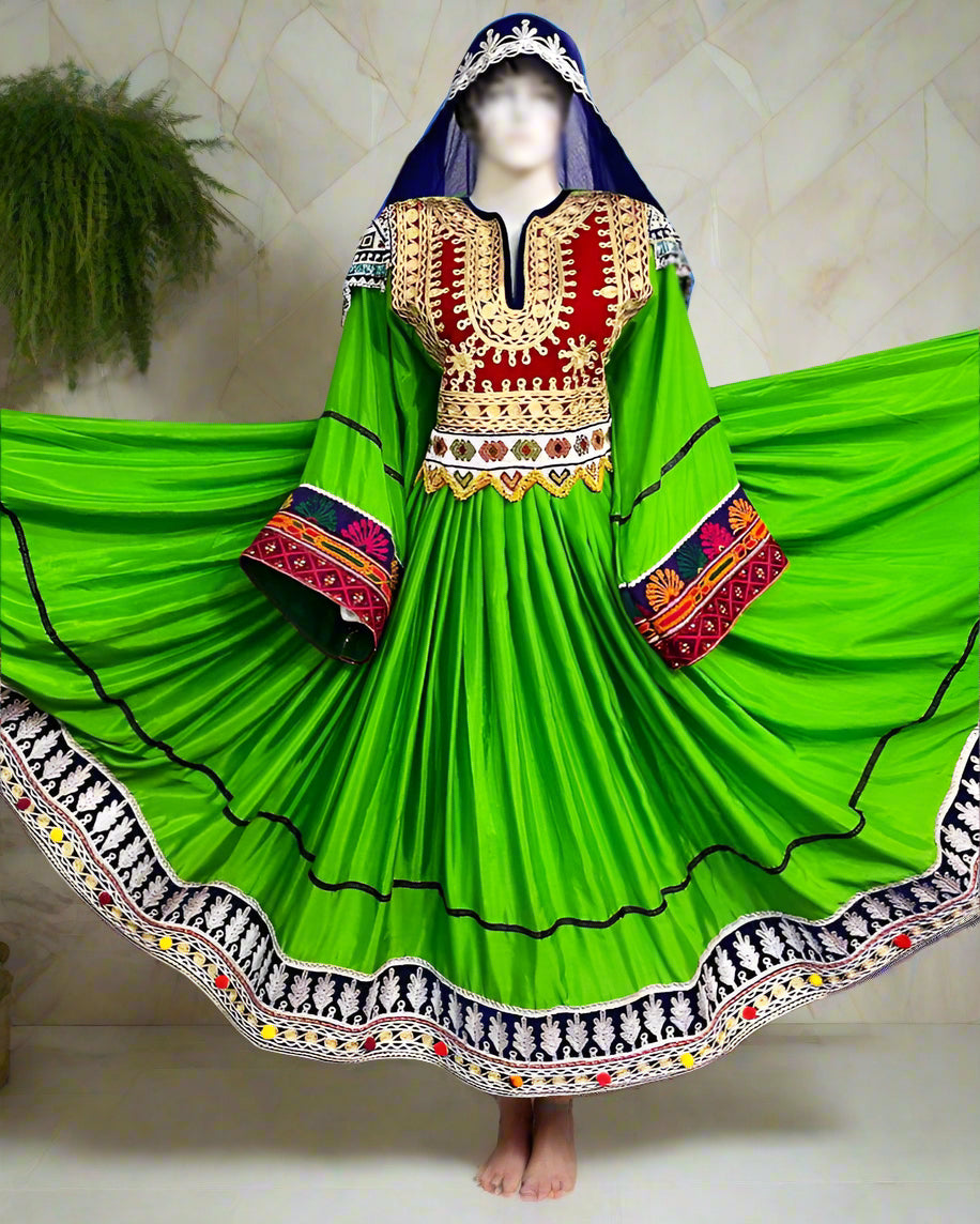 Afghan Long Gown Dress