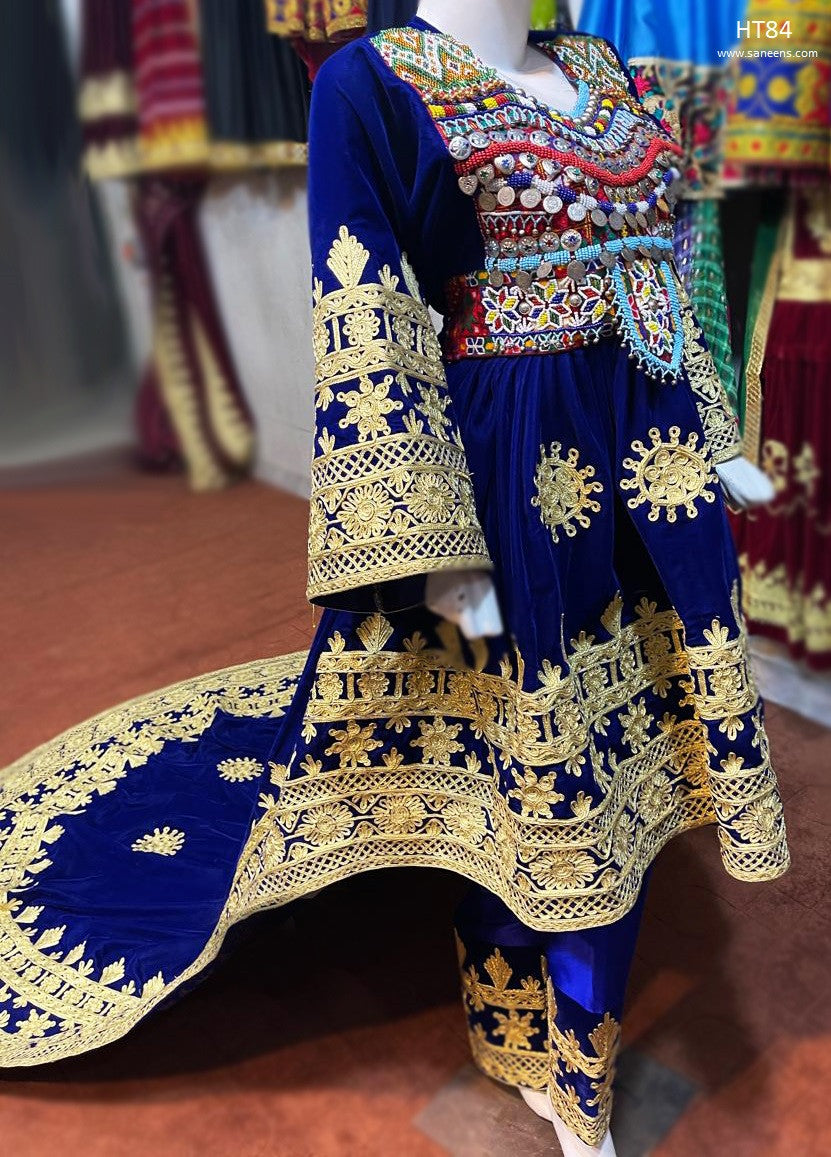 high low design kuchi wedding frock
