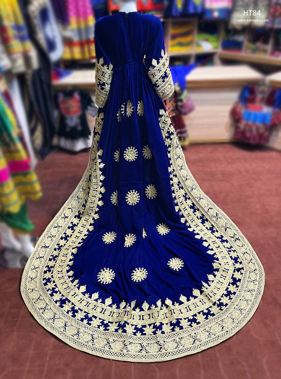 pashtun aryana sayeed dress in blue color