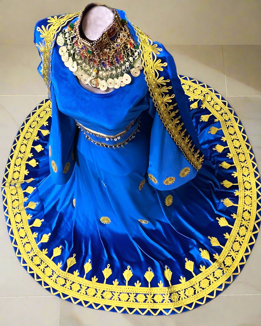 Afghan Bridal Dress Satin Fabric