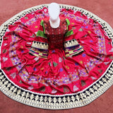 Afghan Long Bridal Frock Red Dress