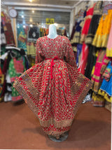 Mirrors Work Afghan Persian Bridal Red Frock