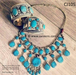 New afghan turkmen jewellery in turquoise color