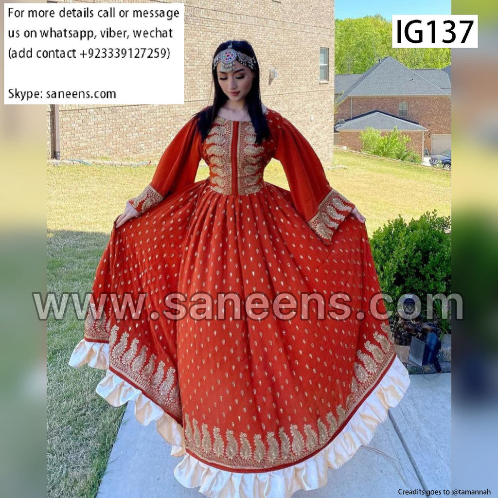 New afghan fashion clothes for nikkah