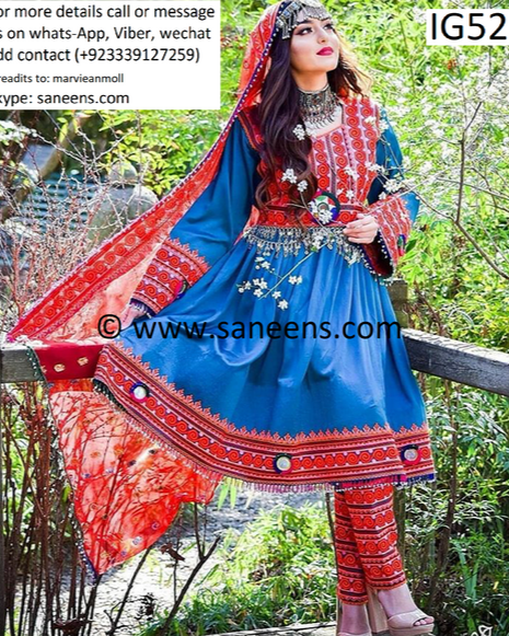 Kuchi Bridal Embroidery Frock