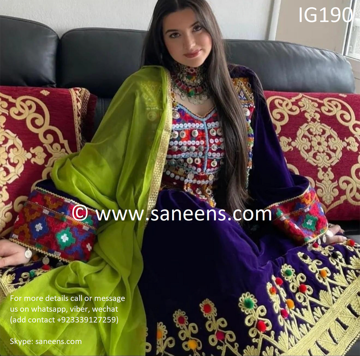 buy traditional saneens kuchi style dress