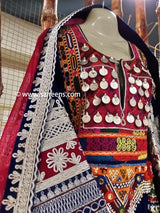 Afghan Bridal Embroidered Dress