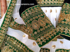 Afghan dress in green color
