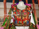 White Color Beautiful Afghan Clothes