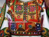 White Color Beautiful Afghan Clothes