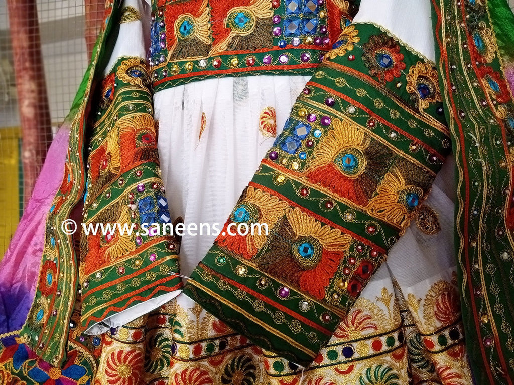 handmade clothes in white color