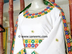 Afghan fashion white clothes