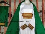 Elegant Afghan Embroidered Work Dress