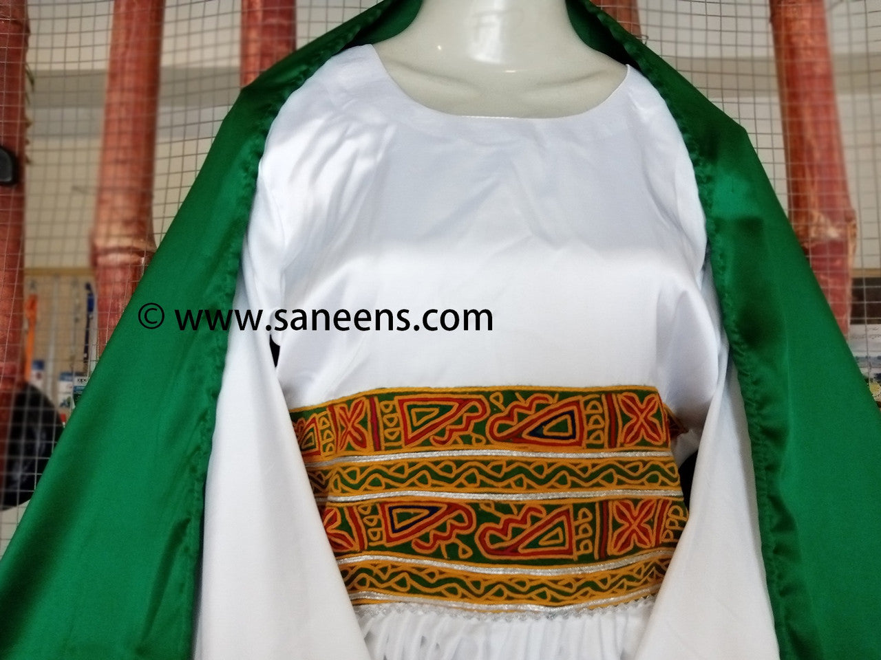 white and dress handmade dress