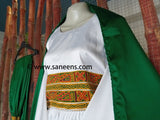 Elegant Afghan Embroidered Work Dress