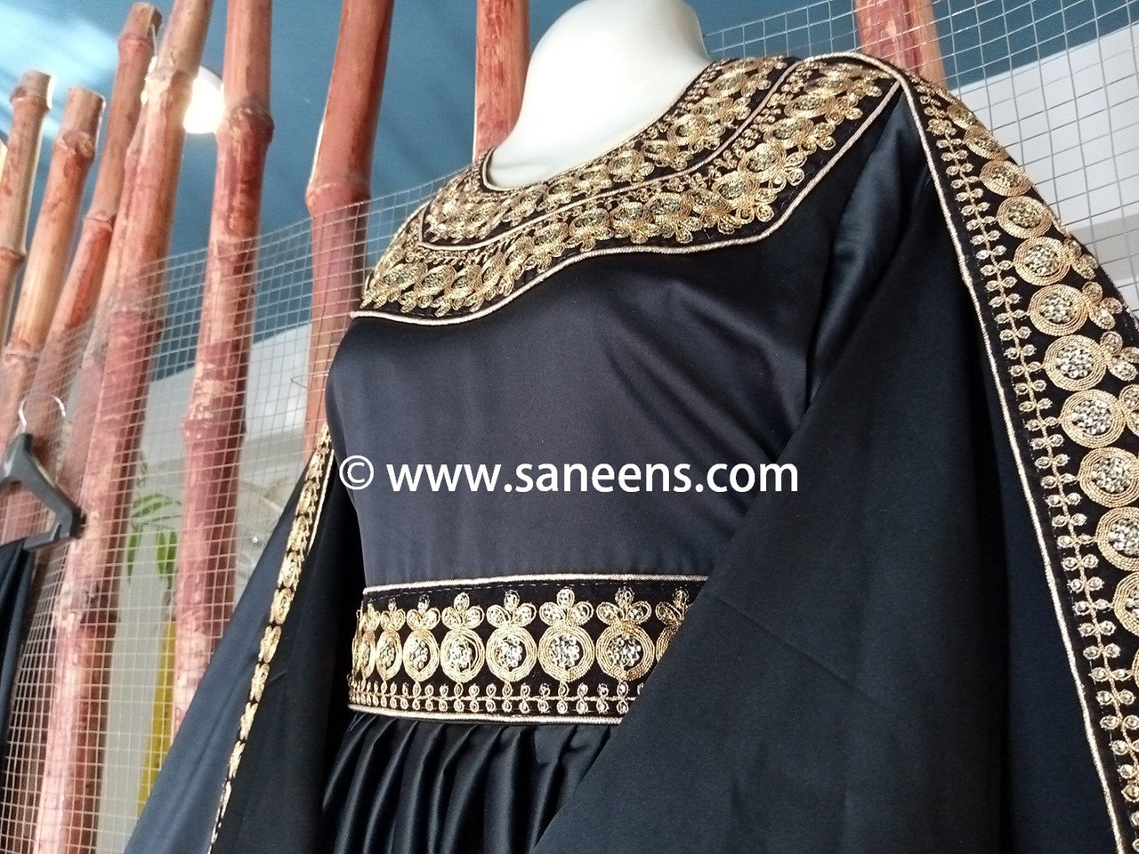 afghan black gown