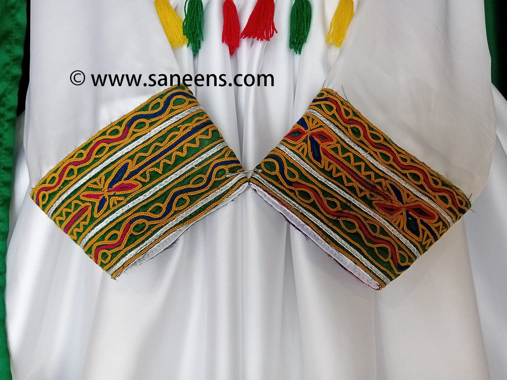 saneens afghan dress with handmade simple work