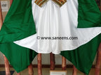 simple afghan white dress
