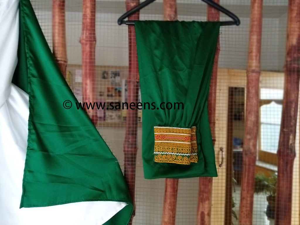 afghan fashion online white and green dress by saneens