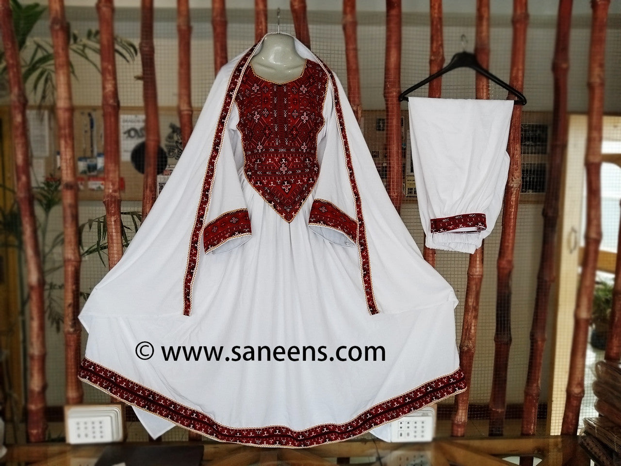 white frock
