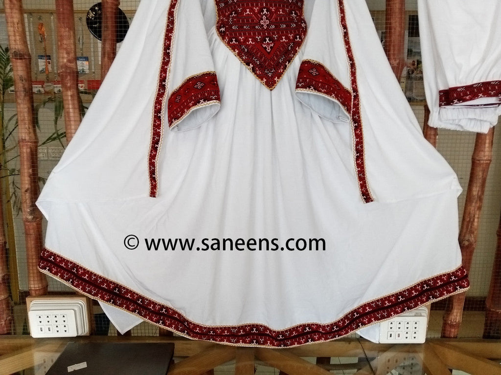 new afghan white dress