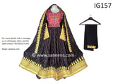 Traditional Afghan Eid Dress In Black Color
