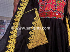 afghan fashion black dress