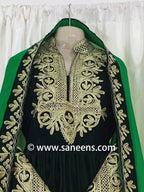 afghan velvet  embroidery dress