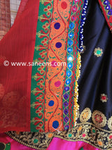 New Afghan Traditional Kochi  Simple embroidery three piece suit