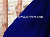 New Afghan Traditional chorma dozi work dress in blue color