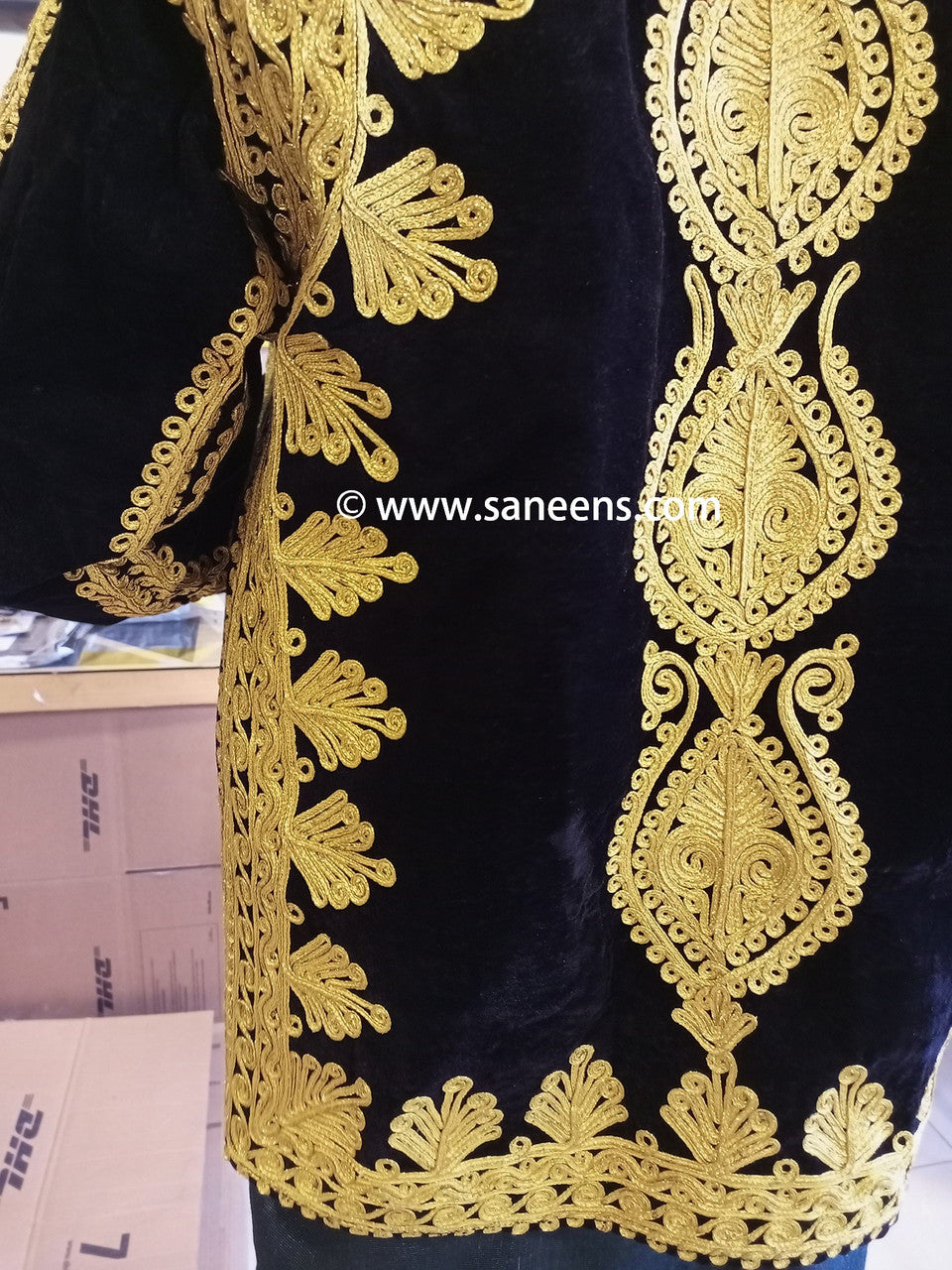 afghan embroidery vest for men
