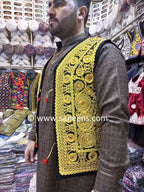 traditional simple afghan vest