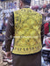 new golden embroidery vest