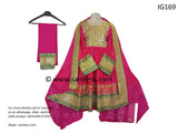 Pink Color Kuchi Girls Nikah Frock