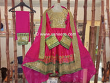 Pink Color Kuchi Girls Nikah Frock