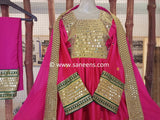 Pink Color Kuchi Girls Nikah Frock
