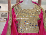 Pink Color Kuchi Girls Nikah Frock