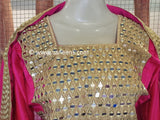 Pink Color Kuchi Girls Nikah Frock
